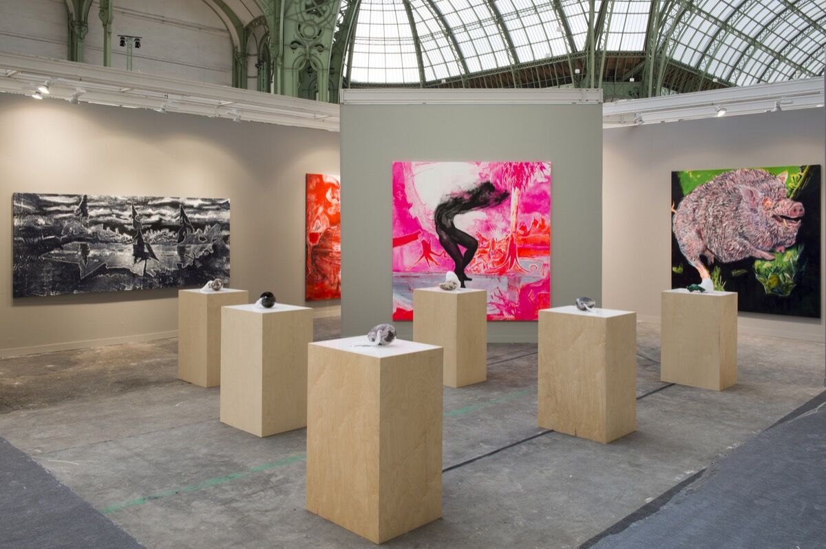 Installation view of Gavin Brown's Enterprise's booth at FIAC 2019, Paris. Photo by Marc Domage. Courtesy of Gavin Brown's Enterprise, New York/Rome. 