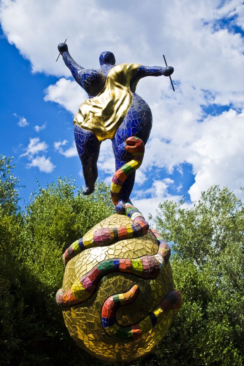 Niki de Saint Phalle, The Tarot Garden, Tuscany, Italy. Photo by Alessandro Bonvini, via Flickr. 