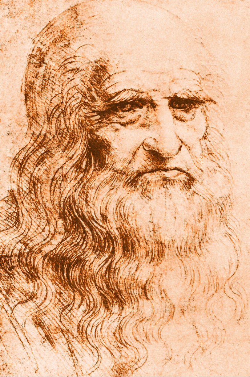 Leonardo da Vinci, Portrait of a Man in Red Chalk, ca. 1510–15. Image via Wikimedia Commons.