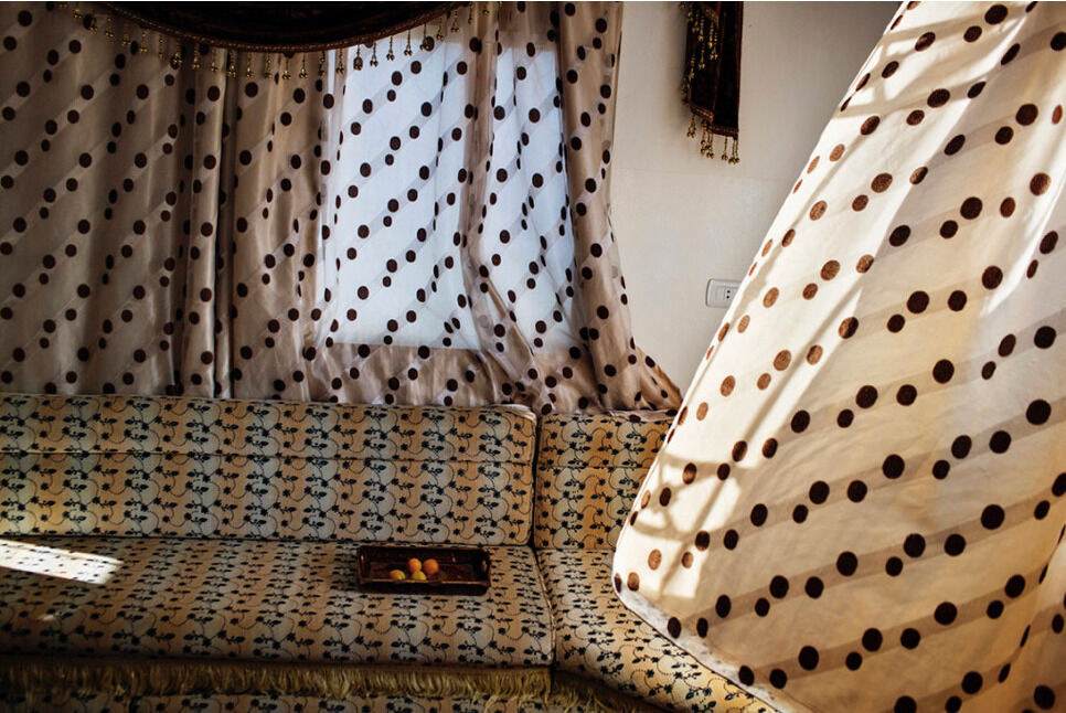 Tanya Habjouqa, Curtains. Courtesy of ILEX Gallery