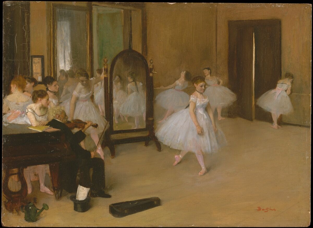 Edgar Degas, The Dancing Class, ca. 1870. Courtesy of the Metropolitan Museum of Art. 