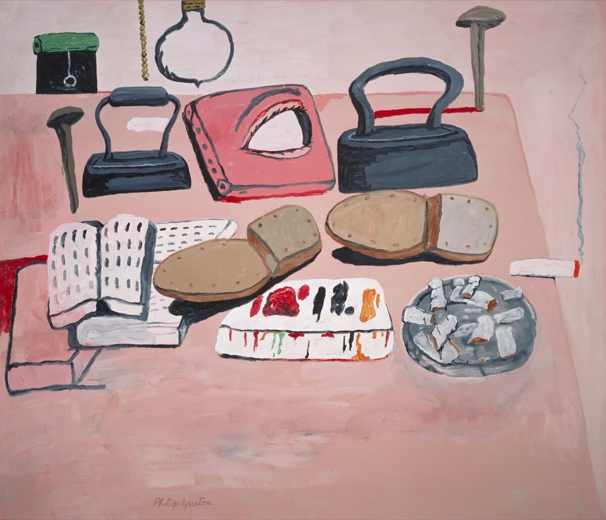 Philip Guston  Painter&#x27;s Table  , 1973. © The Estate of Philip Guston.