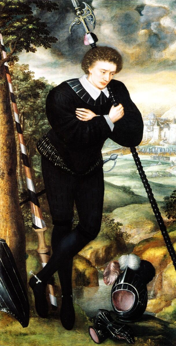 Unknown Artist, Man in Mourning for Sir Philip Sidney, c. 1587. Image via Wikimedia Commons. 