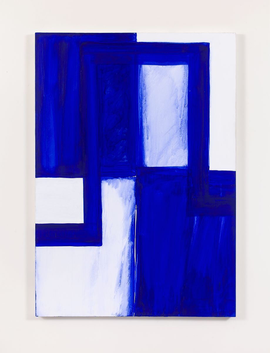 Heilmann returned to this theme in a work on canvas in 1986.