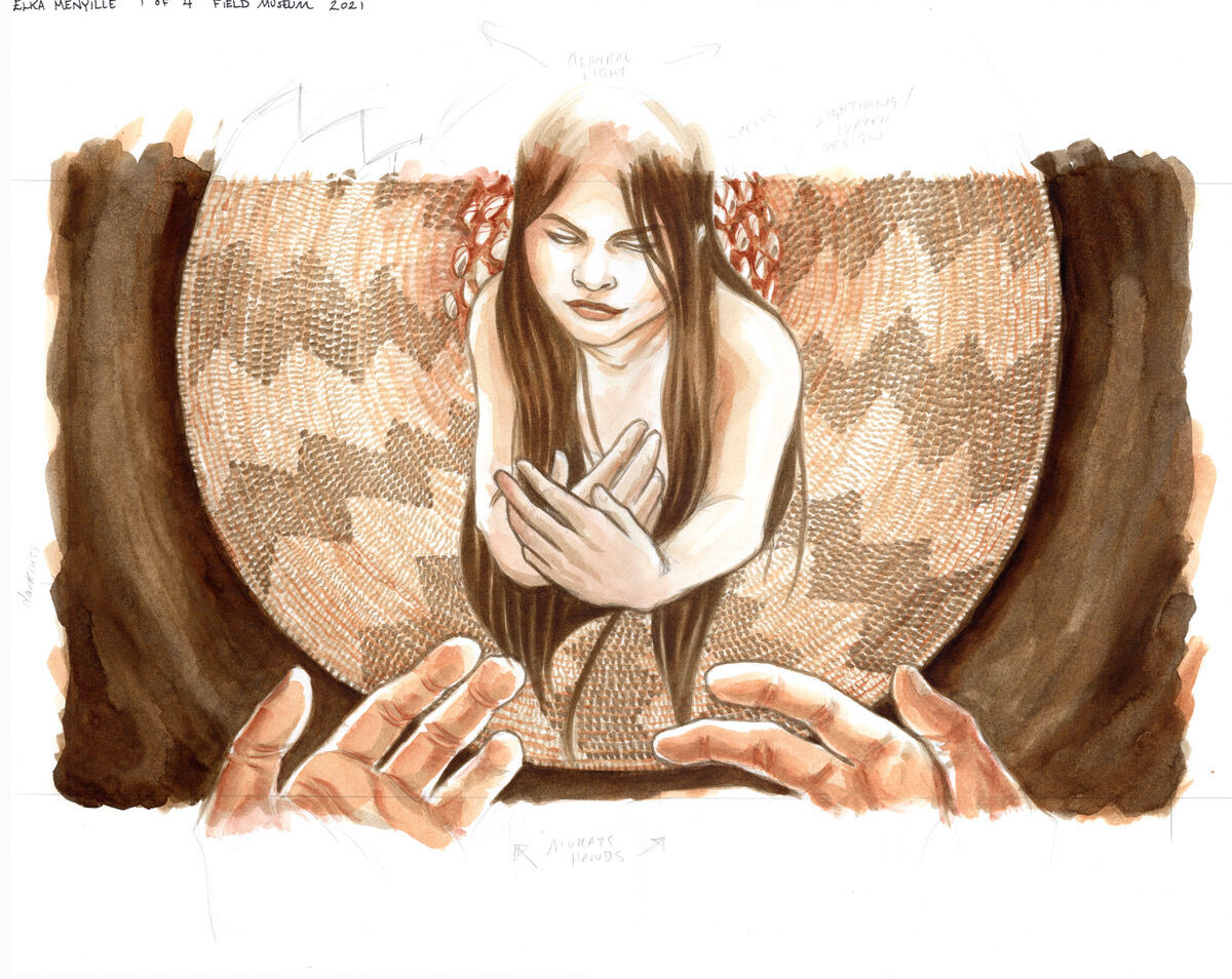 Weshoyot Alvitre, Elka Menyille, 2021. Courtesy of the artist.