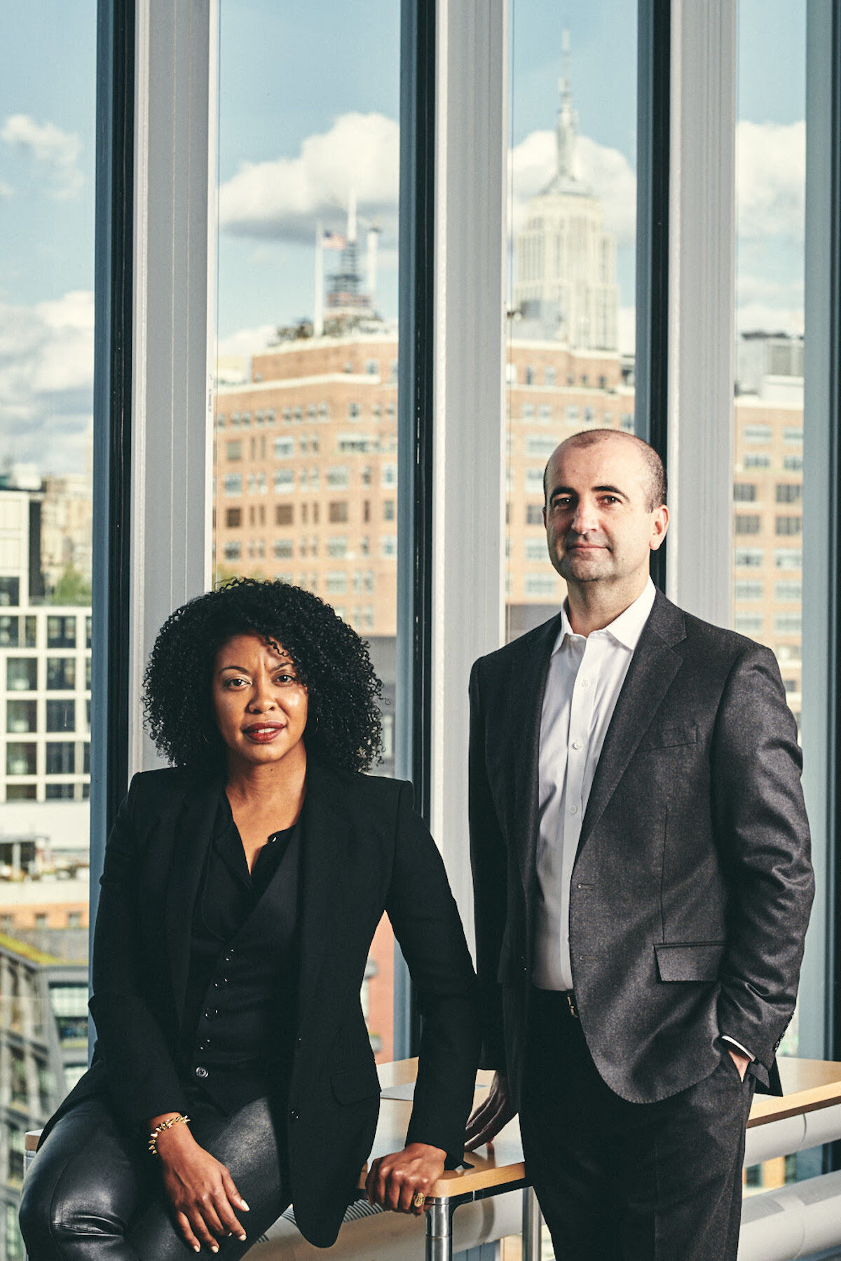 David Breslin and Adrienne Edwards, who will co-curate the 2021 Whitney Biennial. Photo by Bryan Derballa. Courtesy the Whitney Museum of American Art.