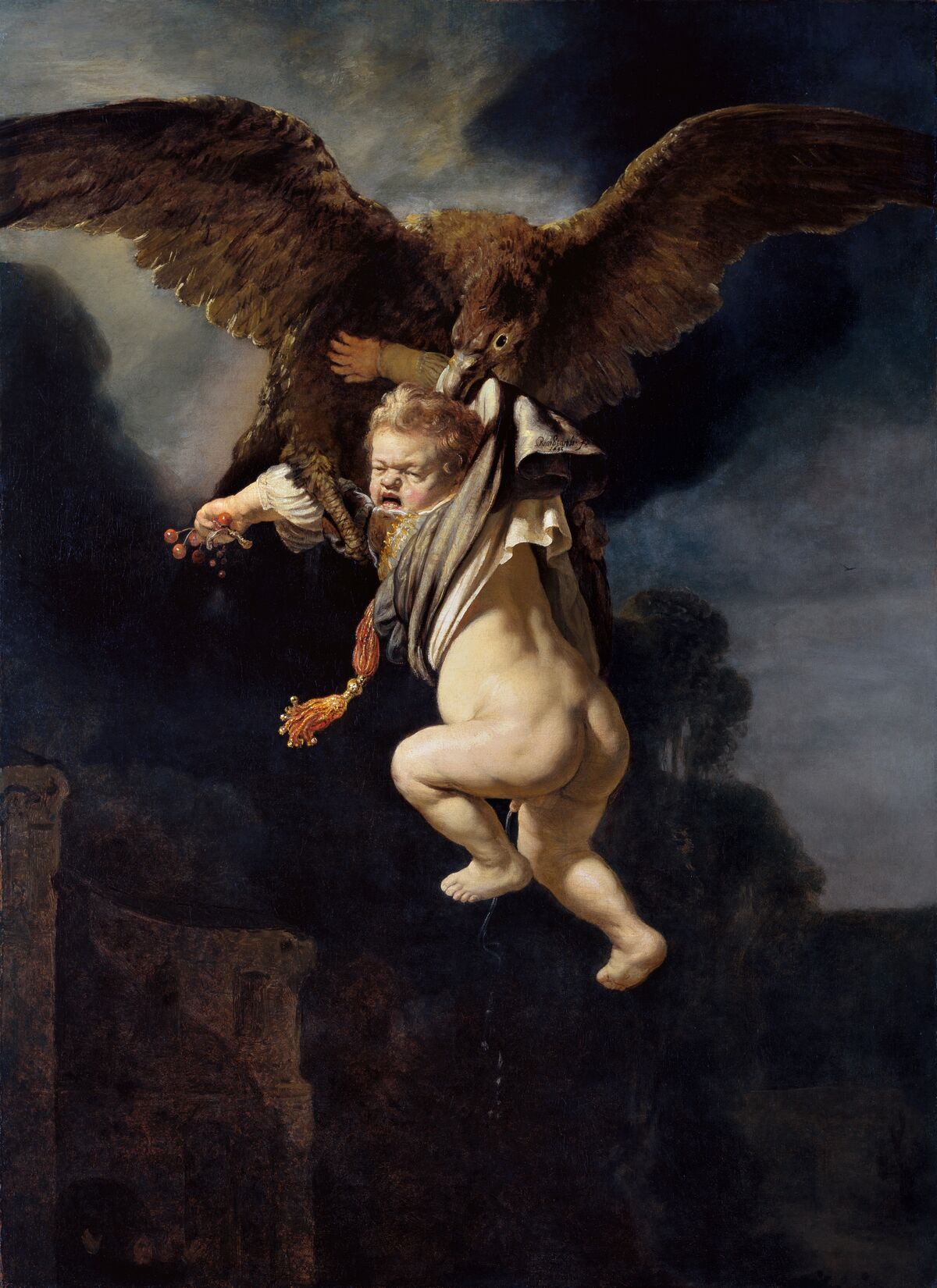 The Abduction of Ganymede’, 1635, by Rembrandt van Rijn. Courtesy of Dresden State Art Collections.