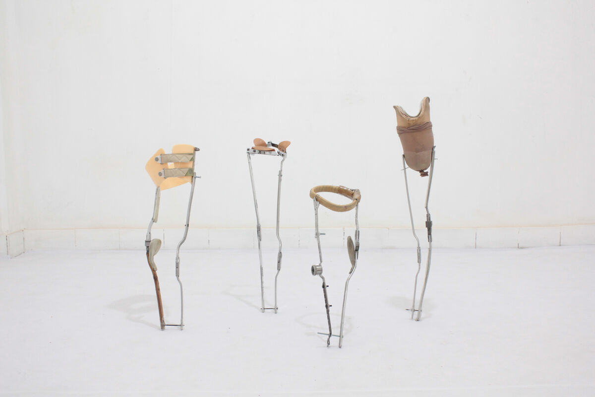 Berenice Olmedo, Mekhané, 2021, Aluminum, polyurethane, plastic170 x 130 x 73 cm. PHOTO CREDIT: LODOS
