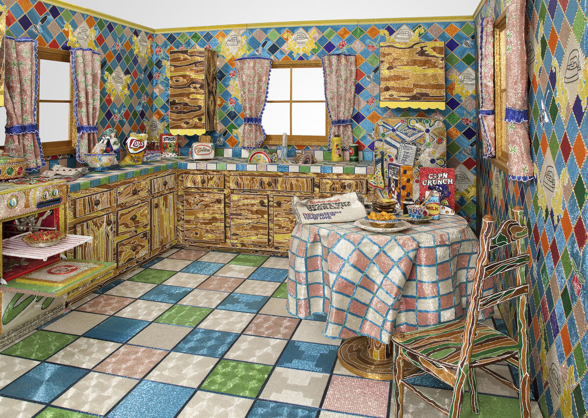 Liza Lou, Kitchen, 1991-96. © Liza Lou. Photograph by Tom Powel. Courtesy of the Whitney Museum of American Art, New York.