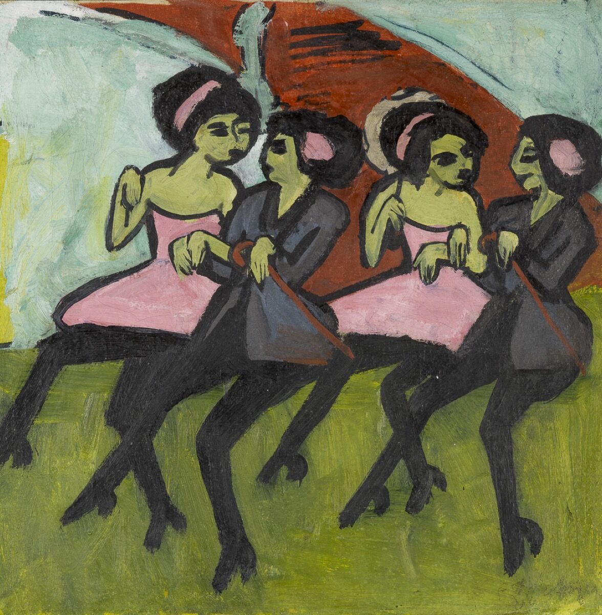 Ernst Ludwig Kirchner, Panama Dancers, 1910–11. Photo by Bridgeman Images. Courtesy of the North Carolina Museum of Art, Raleigh.