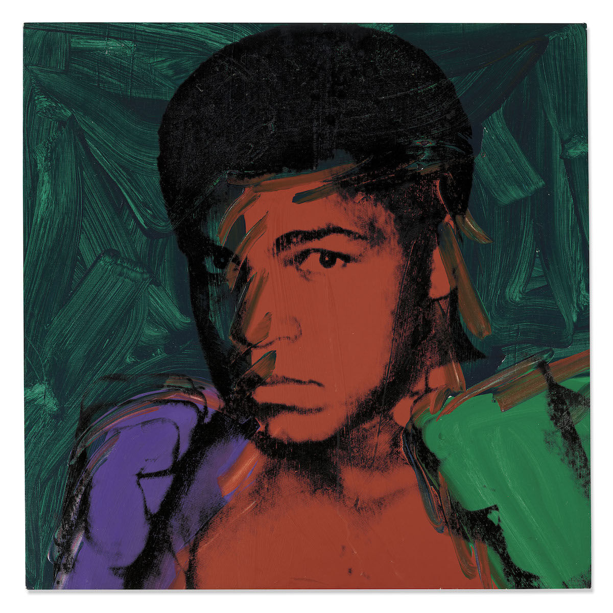 Andy Warhol, Muhammad Ali, 1977. Sold for £4.9 million ($6.3 million). © Christie’s Images Limited 2020.