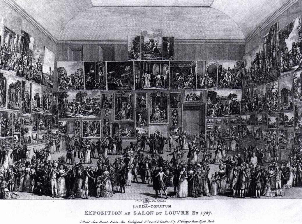 Martini, Pietro Antonio,&nbsp;Exposition au Salon du Louvre en 1787, 1787. Wildenstein Institute, Paris.