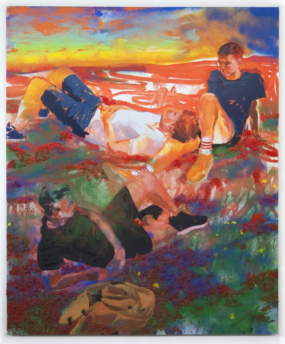 Doron Langberg, Kyle, Robert, and James, 2019. © Doron Langberg. Courtesy of Yossi Milo Gallery, New York.