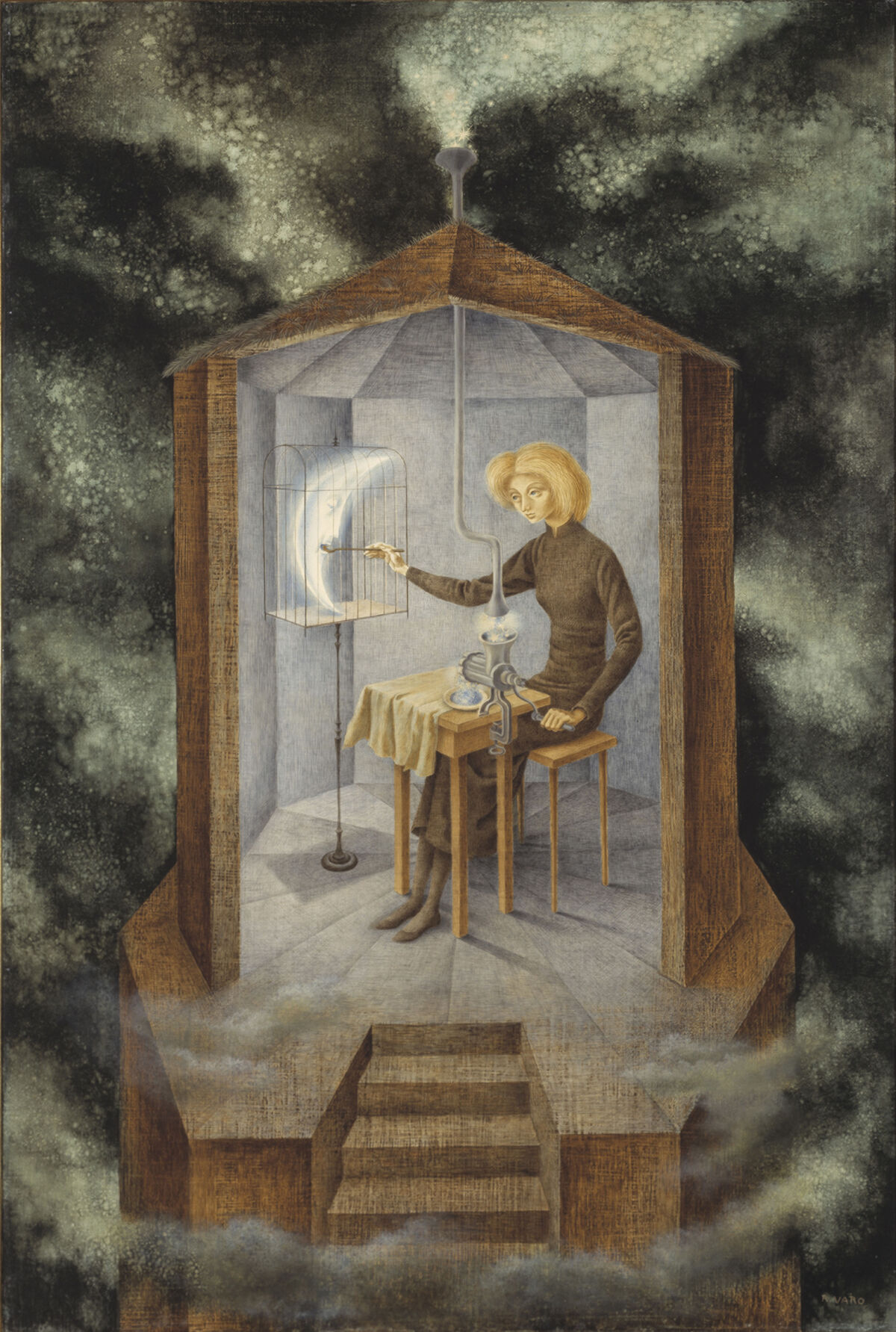 Remedios Varo, Papilla Estelar, 1958. Image courtesy of Gallery Wendi Norris, San Francisco.