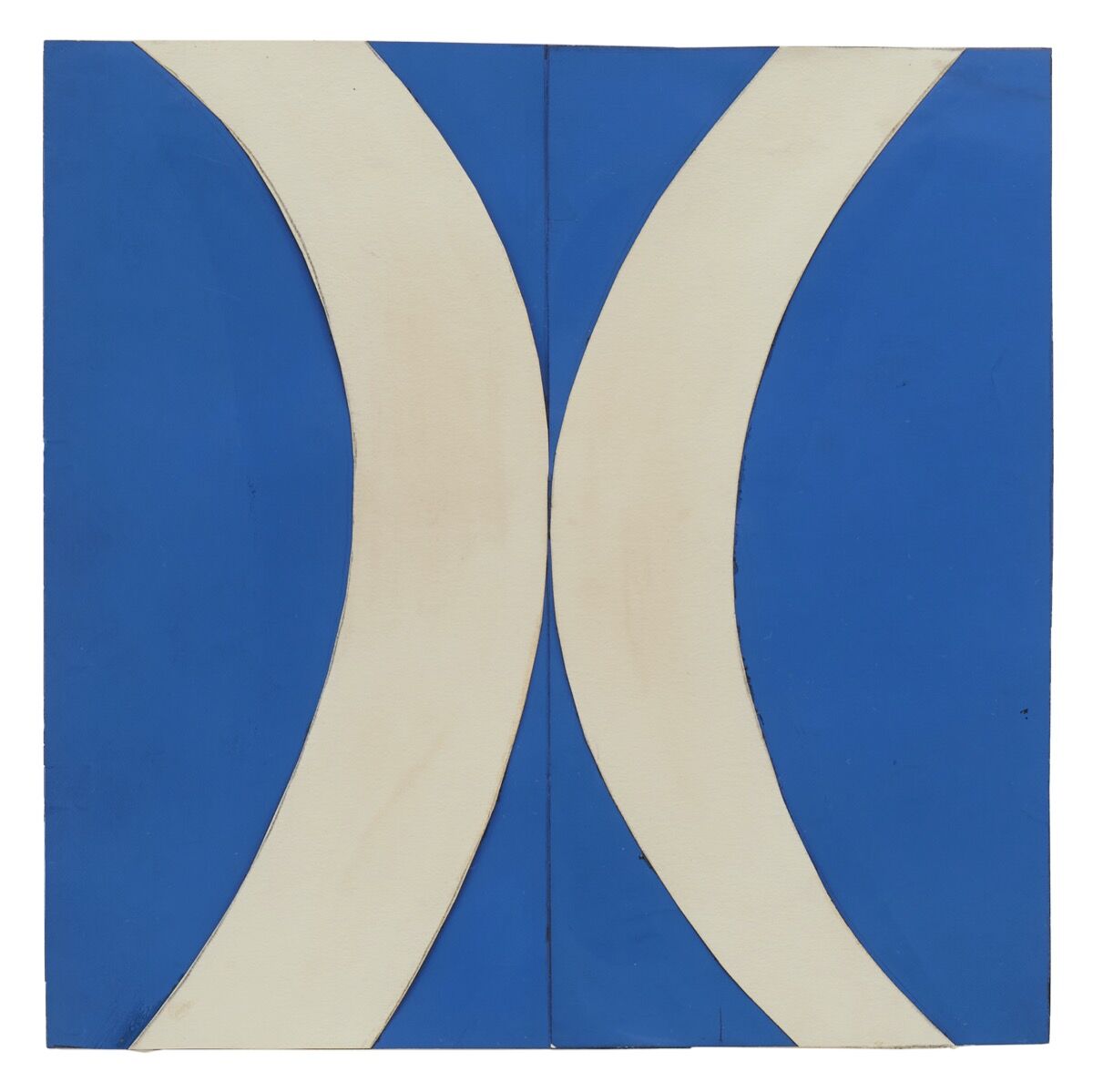 Ellsworth Kelly, White Forms on Blue, 1962. Courtesy of the artist and Matthew Marks Gallery.