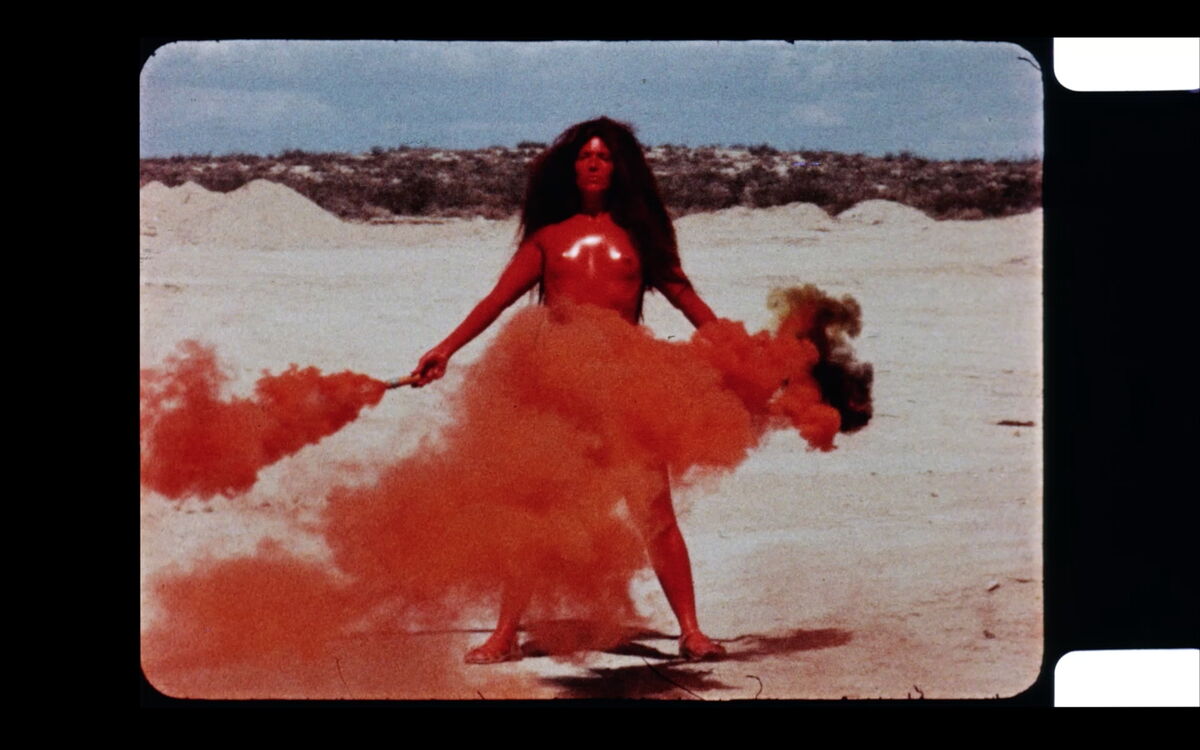 Judy Chicago, Women and Smoke, 1971. EXPO VIDEO, Curated by Anna Gritz (Curator, KW Institute for Contemporary Art, Berlin). Image courtesy of Jessica Silverman Gallery, San Francisco and Salon 94 (New York) and EXPO CHICAGO.