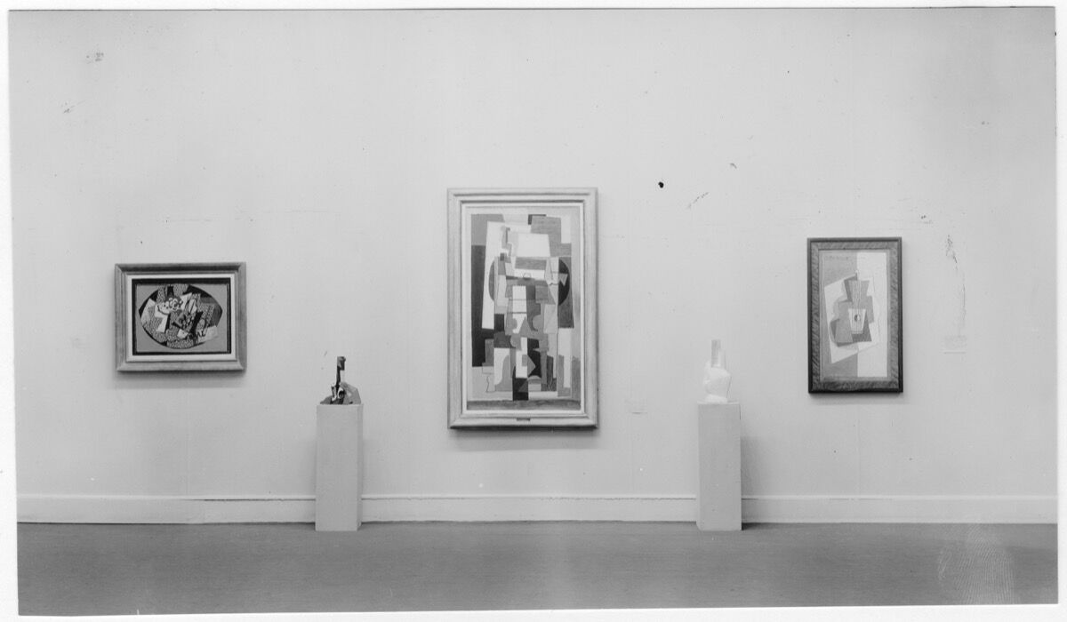 Installation view of the exhibition “Cubism and Abstract Art,” on view at The Museum of Modern Art, March 2–April 19, 1936. The Museum of Modern Art Archives, New York. Photo: Beaumont Newhall