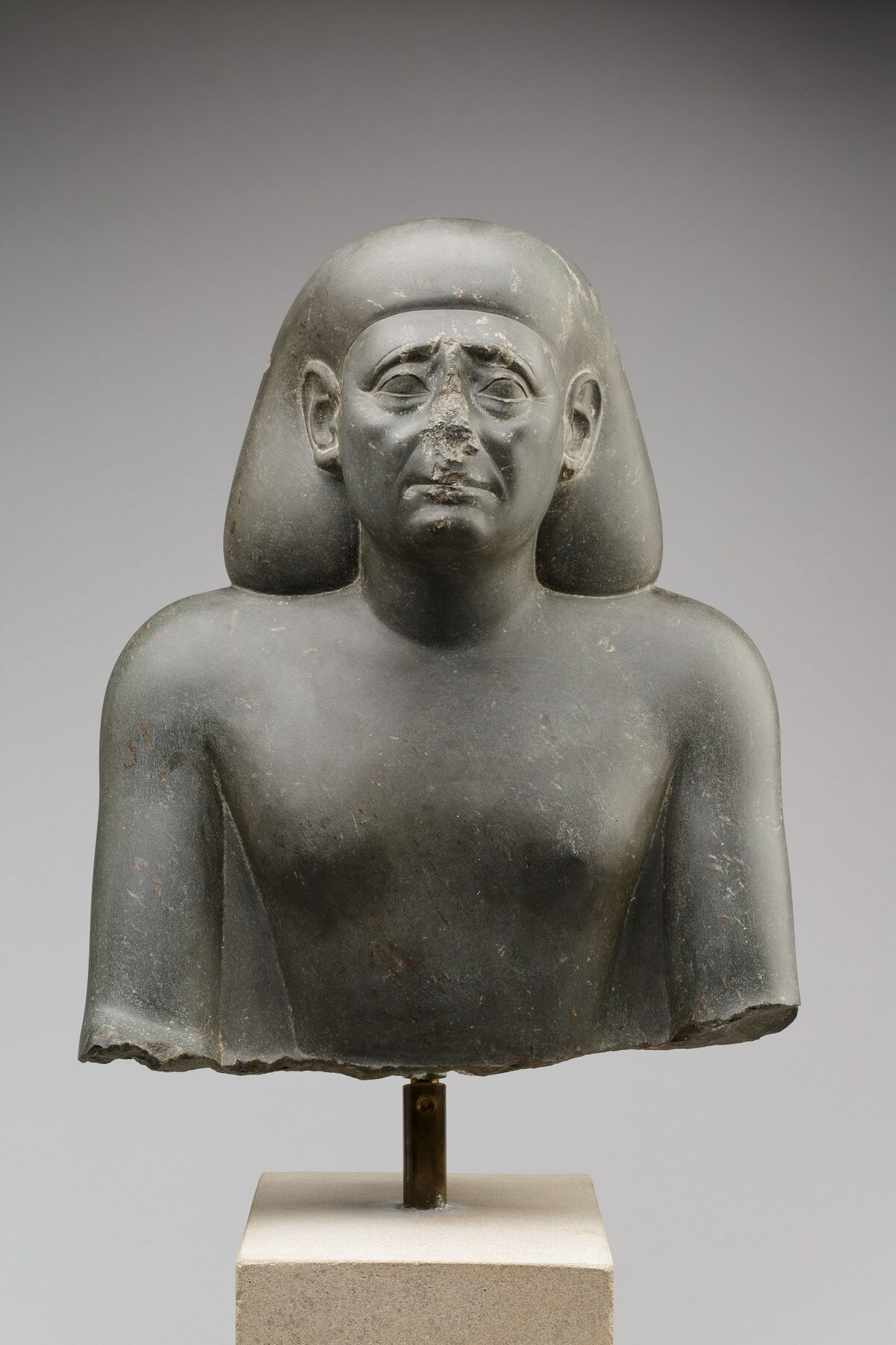 Bust of an Official, 380–342 B.C. Courtesy of The                    Metropolitan Museum of Art.