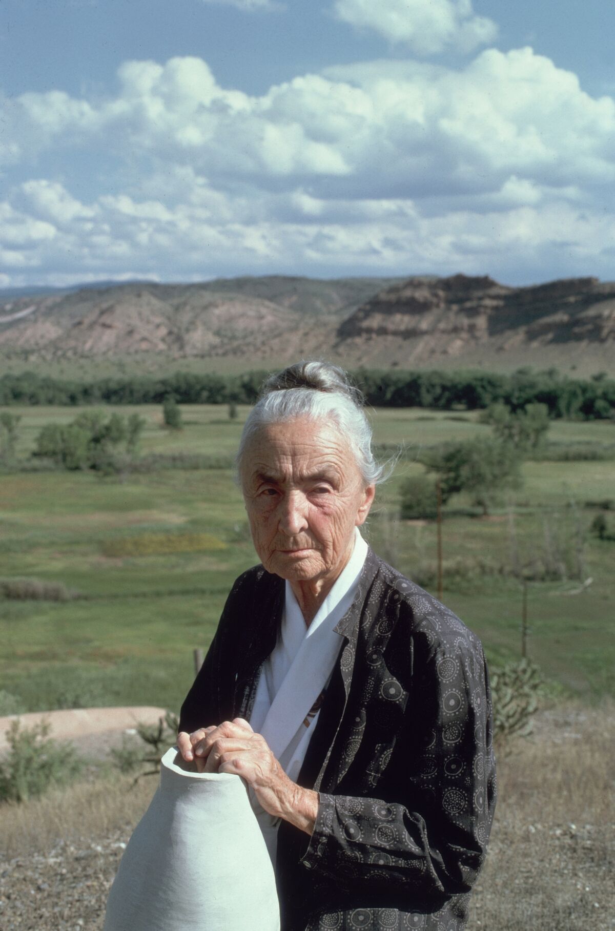 Portrait of Georgia O’Keeffe in Abiquiu, New Mexico, 1974. Photo by Joe Munroe/Hulton Archive/Getty Images.