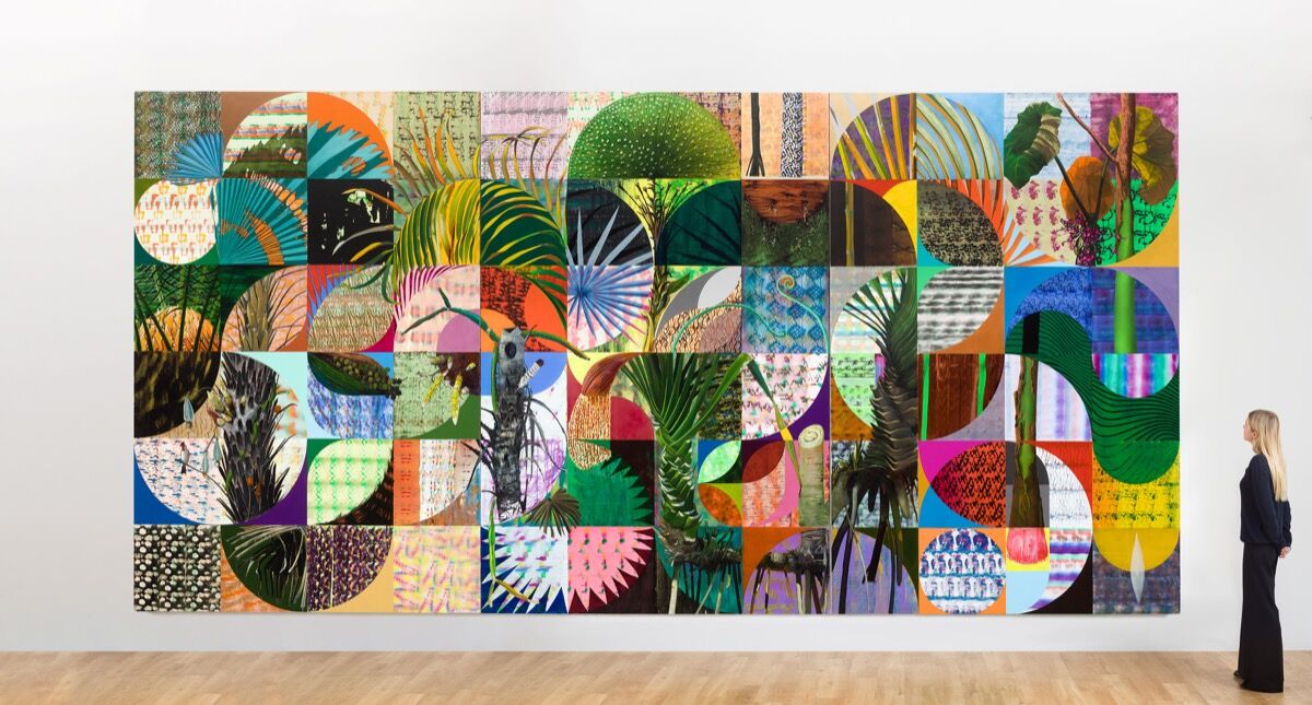 Luiz Zerbini, installation view of Happiness Beyond Paradise, 2020. Courtesy of Sandretto Re Rebaudengo Collection