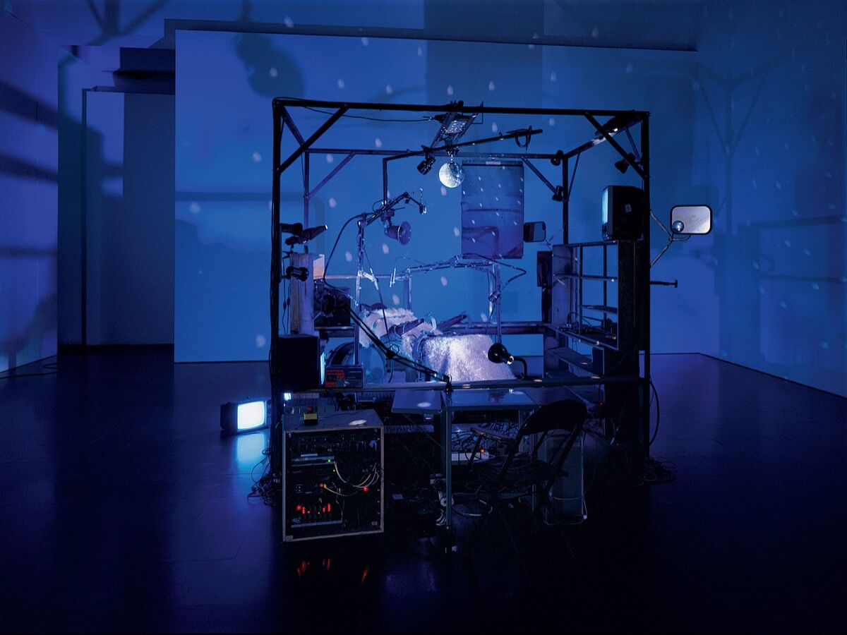 Installation view of Janet Cardiff and George Bures Miller, The Killing Machine, 2007. Photo by Seber Ugarte &amp; Lorena López. © 2019 Janet Cardiff and George Bures Miller. Courtesy of the artists and Luhring Augustine, New York.
