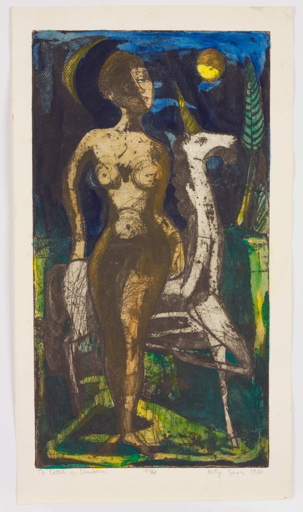 Betye Saar, To Catch a Unicorn, 1960. Courtesy of the artist and Roberts Projects, Los Angeles, California.