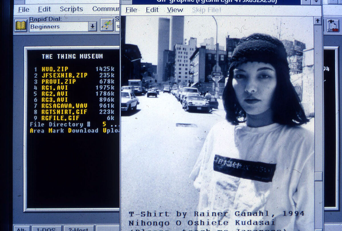 Wolfgang Staehle et. al., The Thing, 1991–95. Bulletin board system. Courtesy of Wolfgang Staehle and the New Museum.