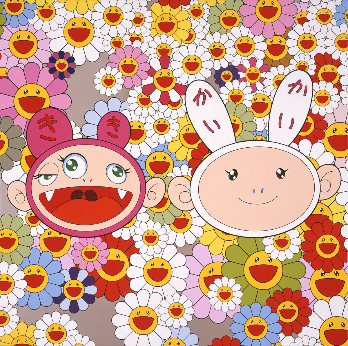 Takashi Murakami, Kaikai Kiki News, 2002. ©︎ 2002 Takashi Murakami/Kaikai Kiki Co., Ltd. All Rights Reserved. Courtesy of Gagosian.