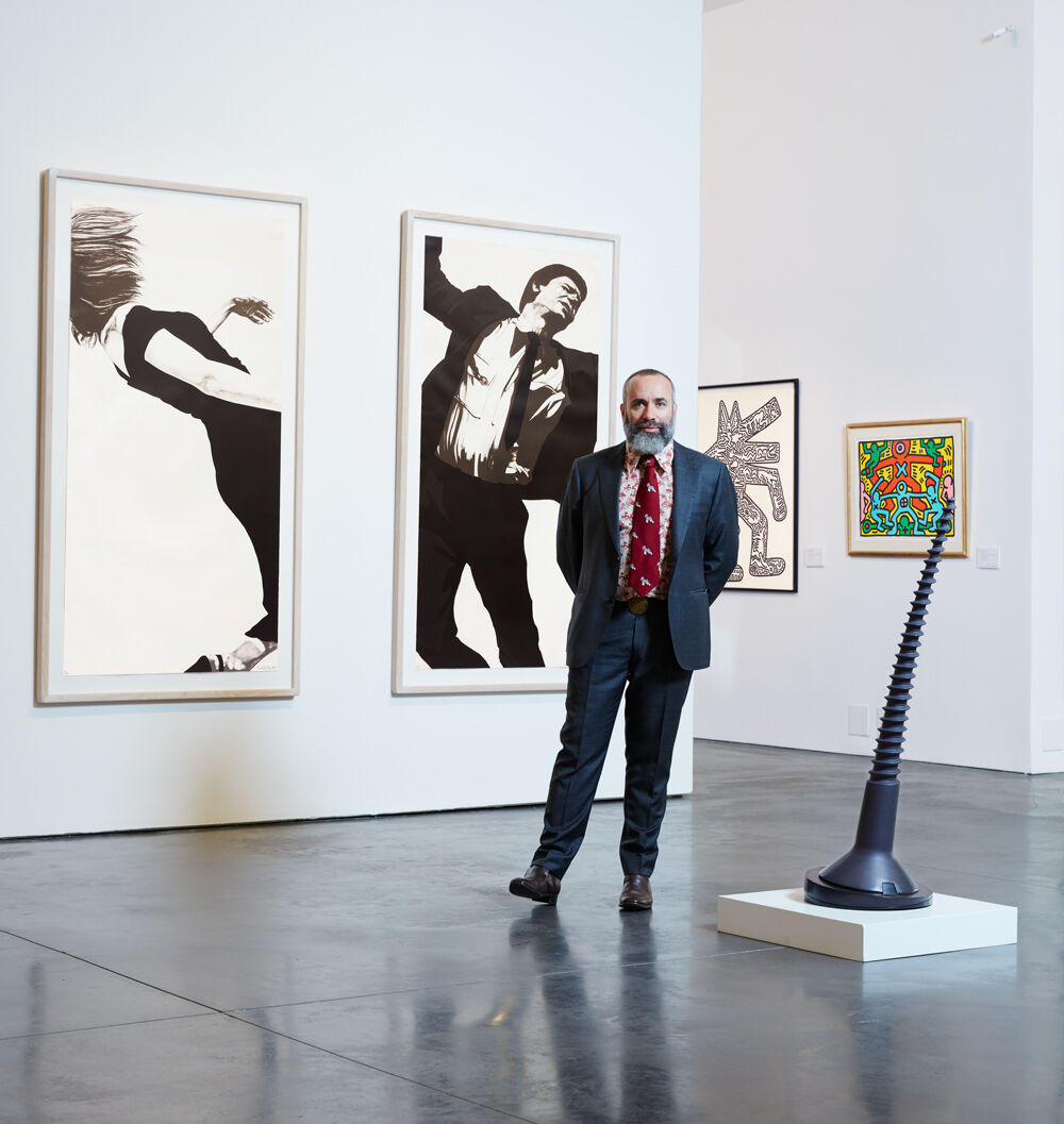 Cary Leibowitz alongside works by Claes Oldenburg, Robert Longo and Keith Haring