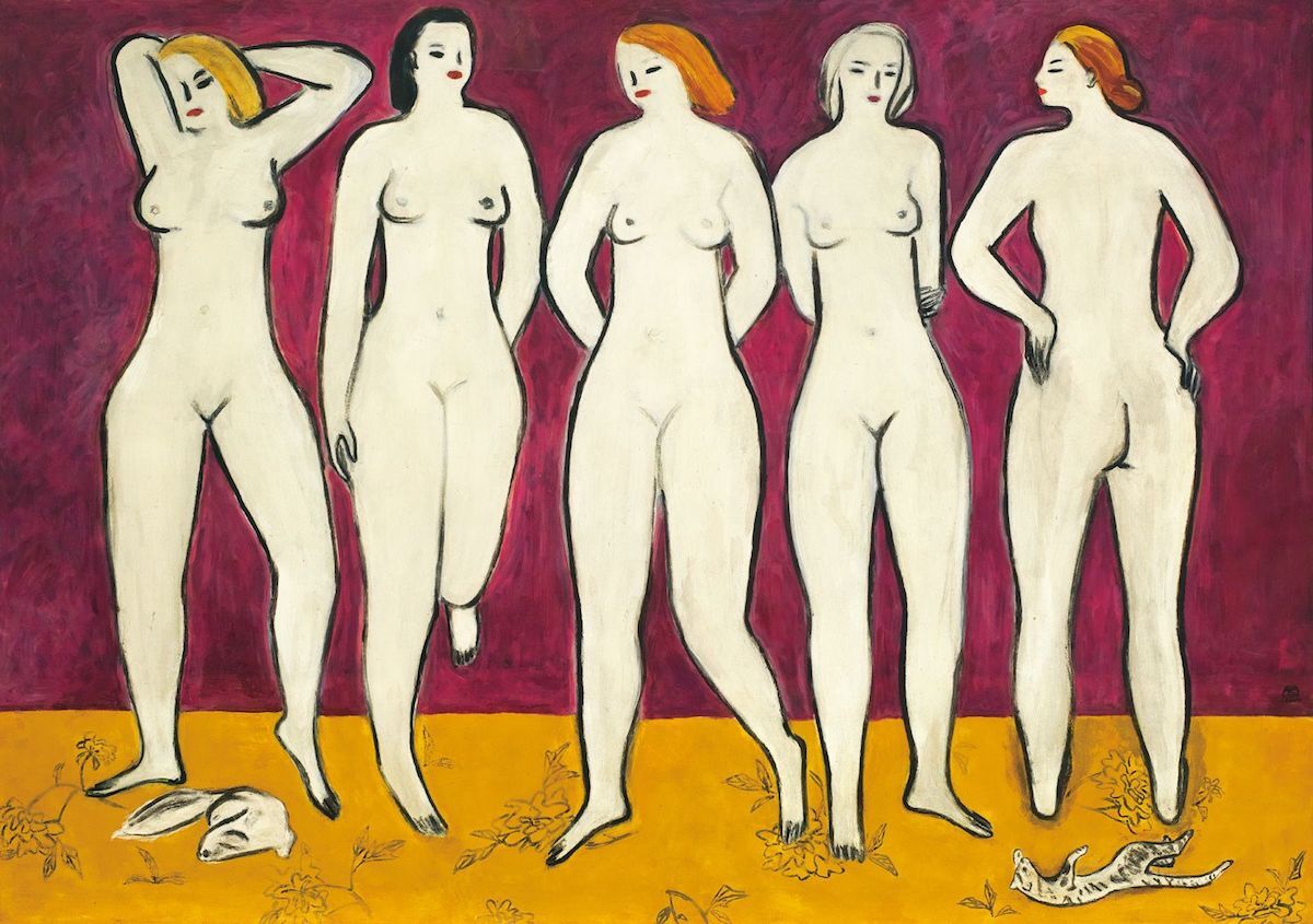 Sanyu, Five Nudes, ca. 1955. Est. in excess of HK$250 million (US$33 million). Courtesy Christie’s Images Ltd.