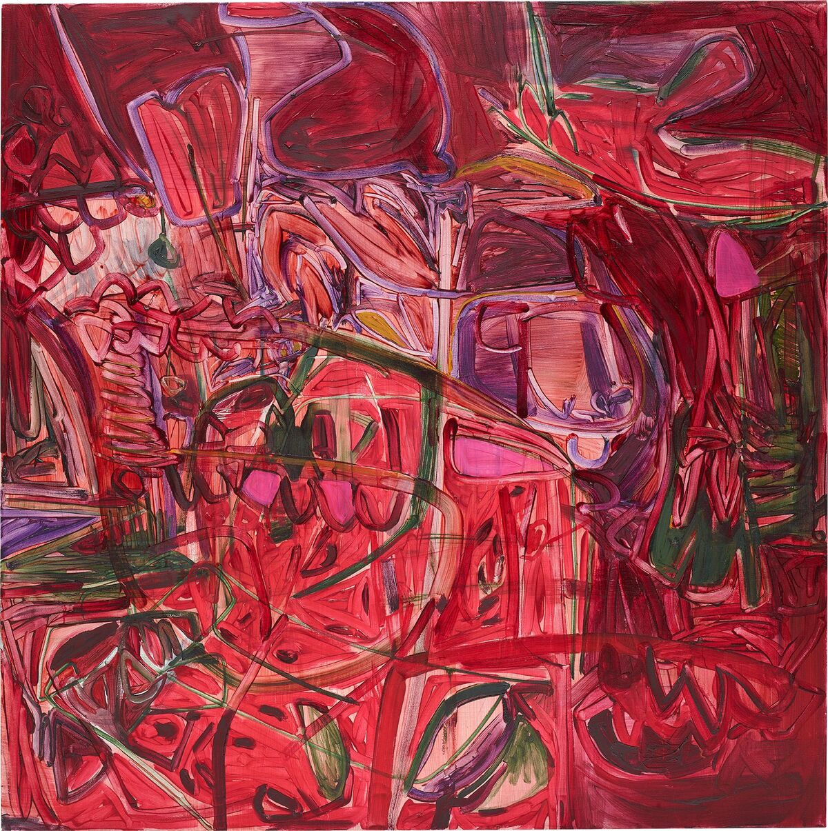 Jadé Fadojutimi, A Whisper of a Decadent Twilight, 2021. Courtesy the artist and Pippy Houldsworth Gallery.