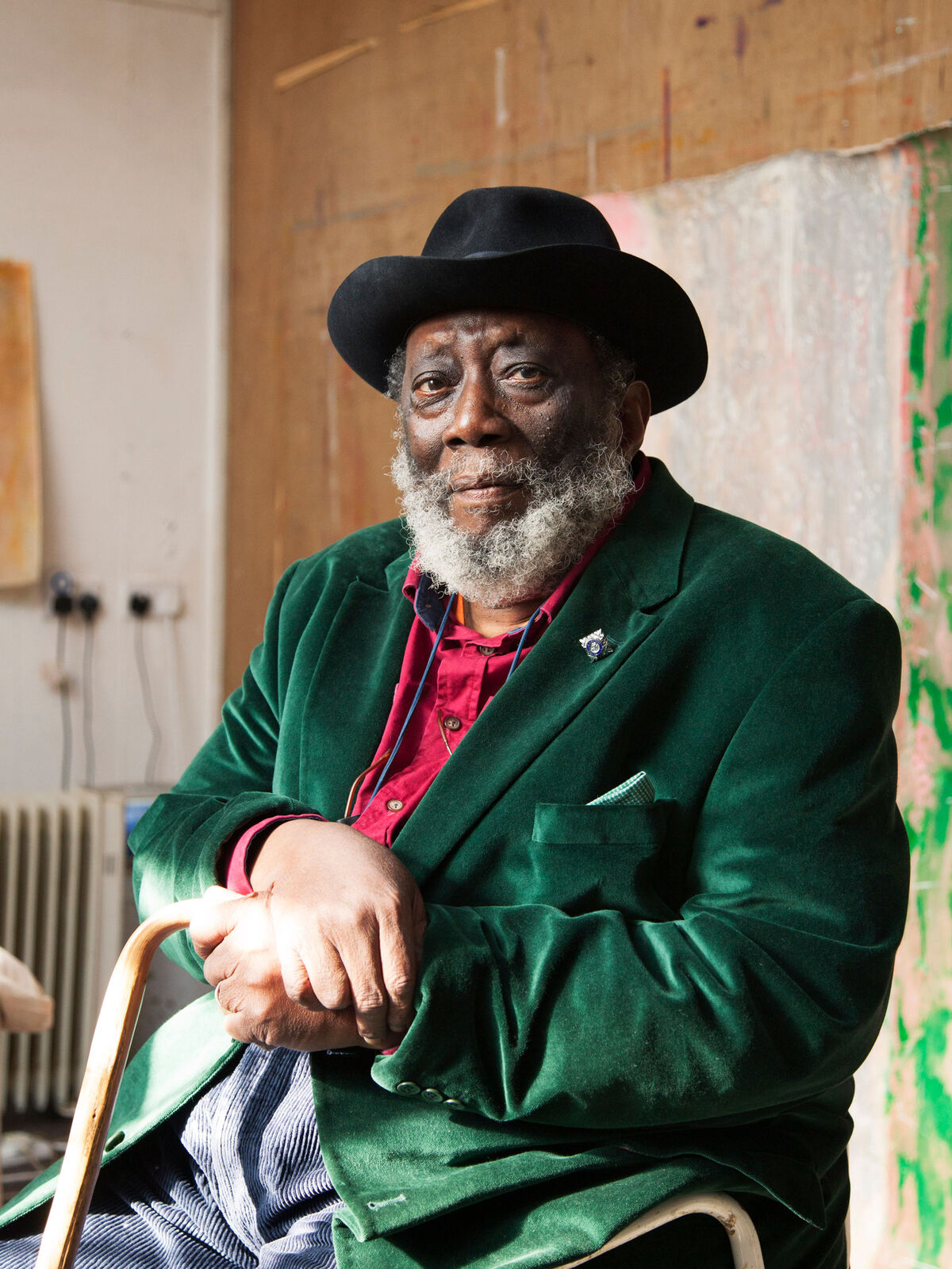 Frank Bowling by Alastair Levy, 2017. © Alastair Levy.