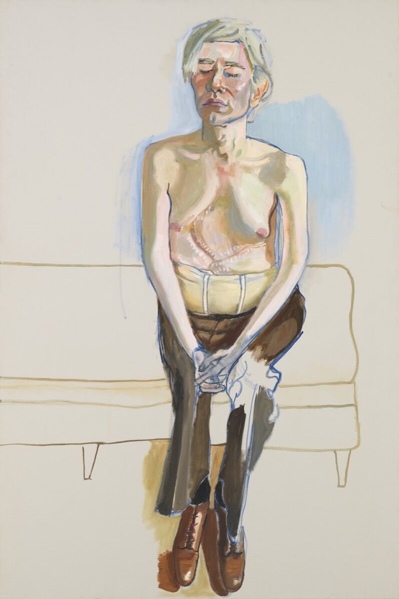 Alice Neel, Andy Warhol, 1970. © The Estate of Alice Neel. Photo © 2019. Digital Image Whitney Museum of American Art / Licensed by Scala.
