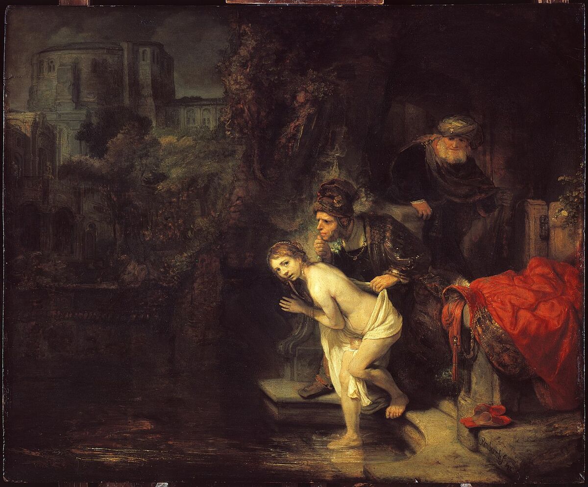Rembrandt van Rijn, Susanna and the Elders , 1647. Image via Wikimedia Commons.