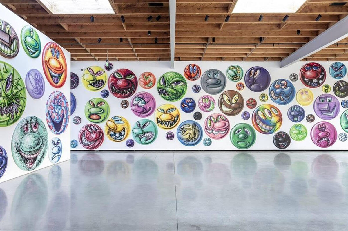 Kenny Scharf, installation view of “MOODZ” at Jeffrey Deitch, Miami, 2020. Courtesy of Jeffrey Deitch.