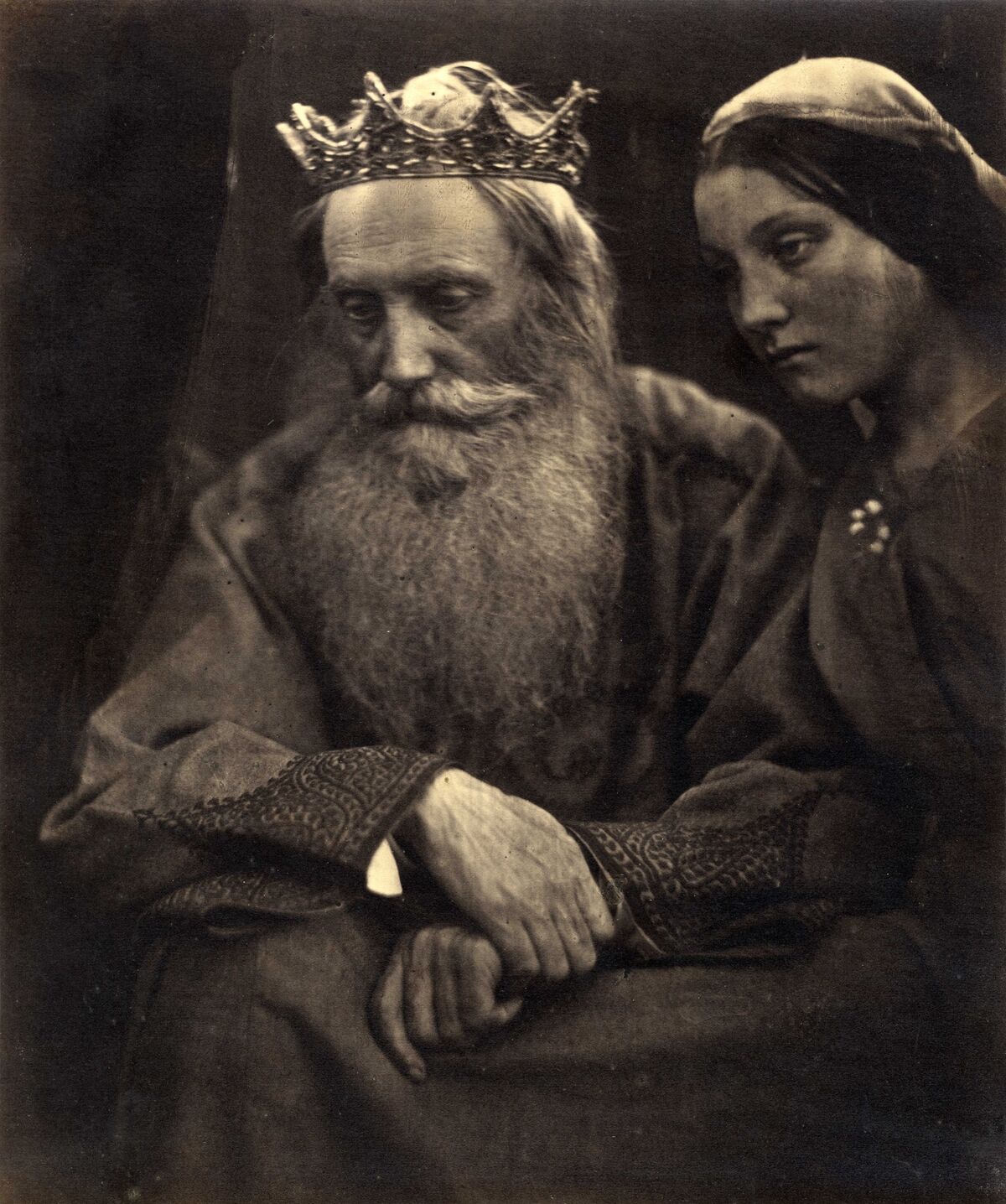 Julia Margaret Cameron. King David and Bathsheba (Henry Taylor and Mary Hillier), 1869. Courtesy of The Barnes Foundation, Michael Mattis and Judy Hochberg.
