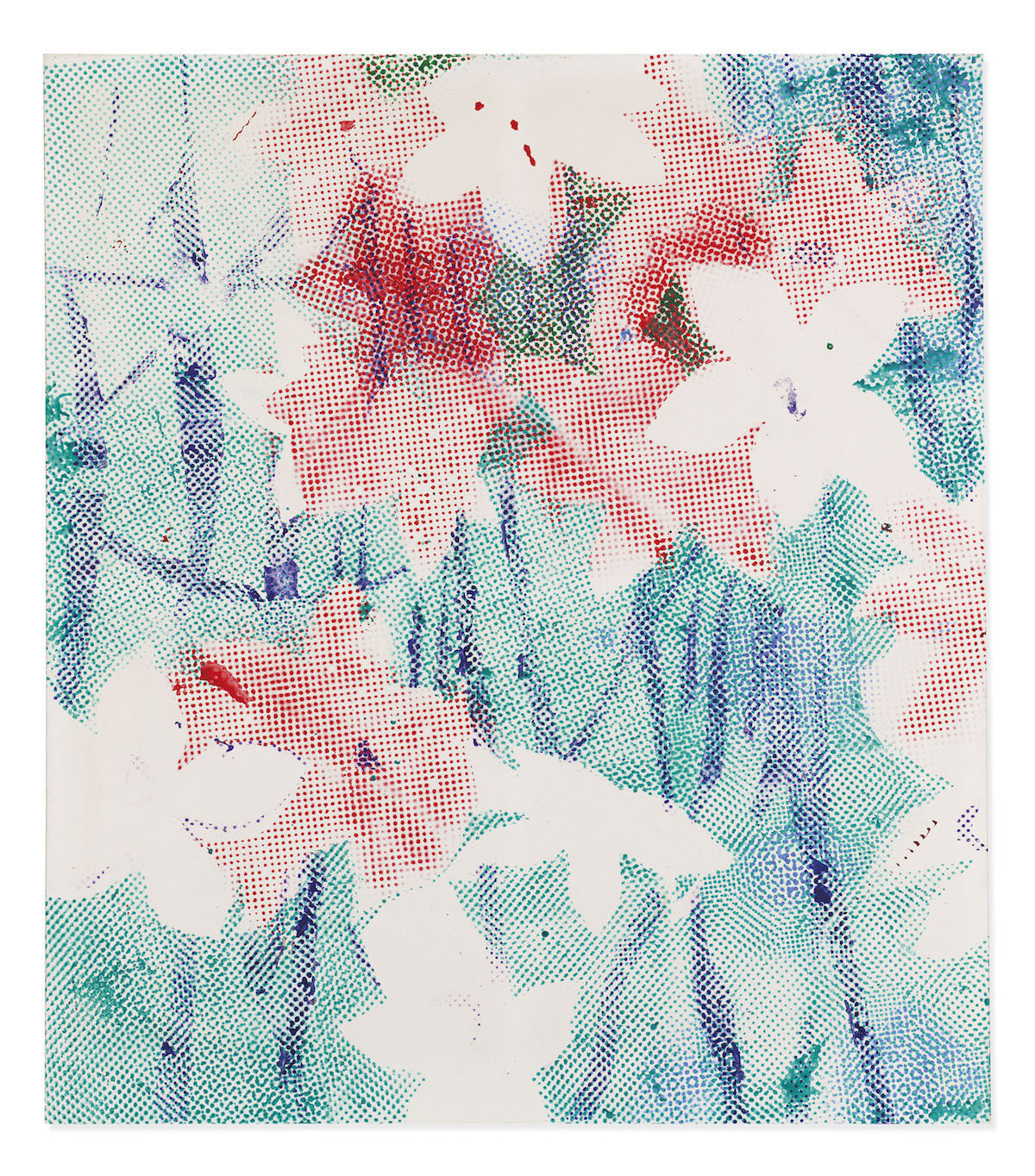 Sigmar Polke, Alpenveilchen/Flowers, 1967. Est. £5 million–£7 million ($6.2 million–$8.7 million). Courtesy Christie’s.
