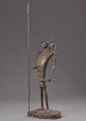 Sakuliu Pavavalung, The Shoulders of a Father, Bronze, 42x28x156cm, 1997