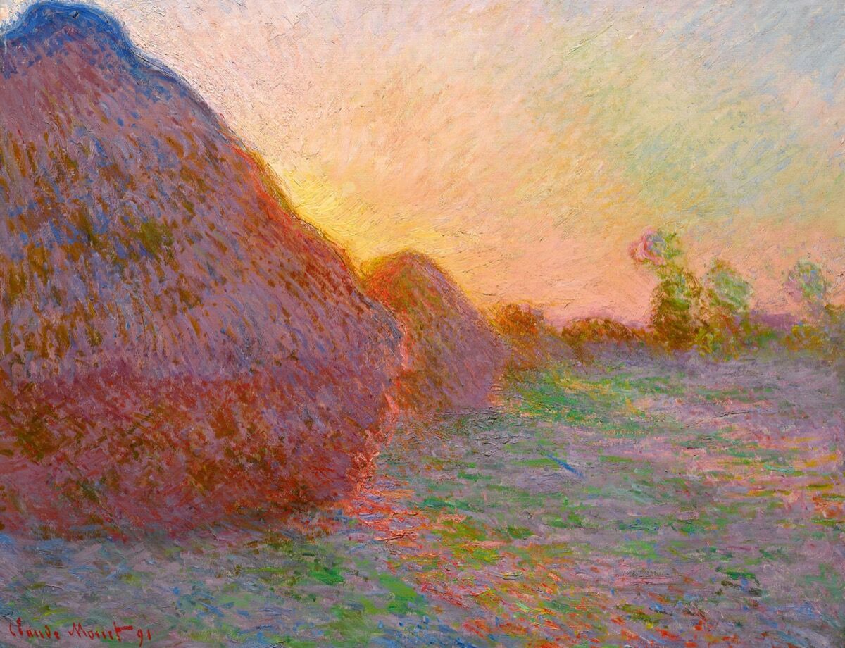 Claude Monet, Meules, 1890. Courtesy of Sotheby&#x27;s,