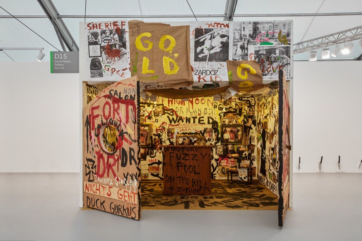 Installation view of David Nolan&#x27;s booth at Frieze London, 2019. Courtesy of David Nolan Gallery, New York.