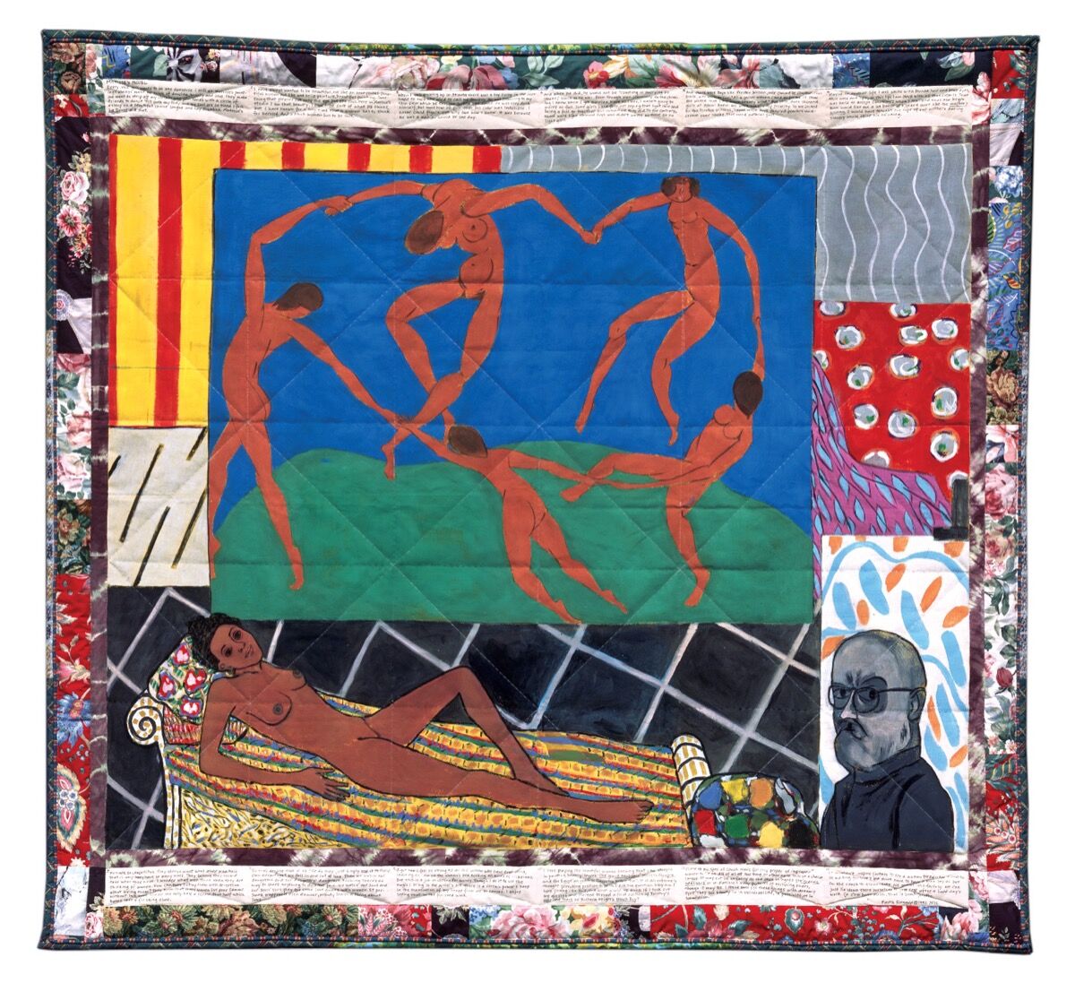 Faith Ringgold, Matisse’s Model: The French Collection Part I, #5, 1991. © Faith Ringgold / ARS and DACS. Courtesy of the artist and ACA Galleries.