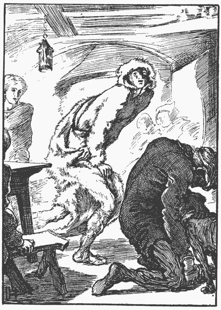 Illustration by Laurence Housman from Clemence Housman&#x27;s The Were-Wolf, 1896. Photo via Project Gutenberg. 