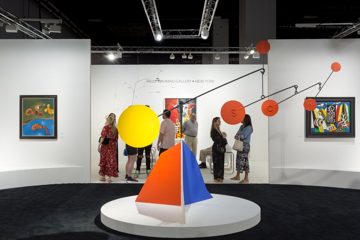 Installation view of Helly Nahmad Gallery’s booth at Art Basel in Miami Beach, 2017. Photo by Alain Almiñana for Artsy. 