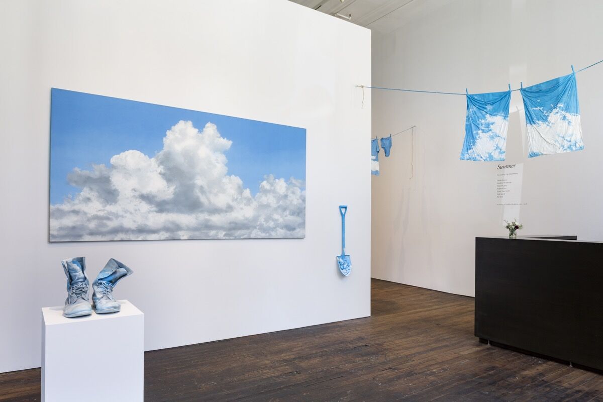 Installation view of work by Geoffrey Hendricks for “Summer” at Peter Freeman, Inc., New York, 2018. Courtesy of the artist, Peter Freeman, Inc. and Nicholas Knight.