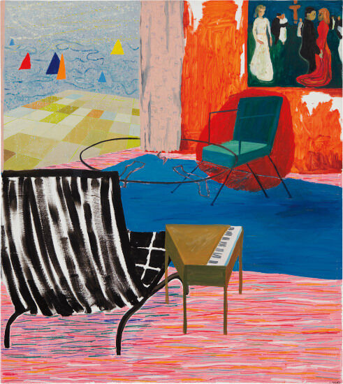 Shara Hughes Sailing, 2006. Sold at Phillips in November 2017 for a new artist record at auction.