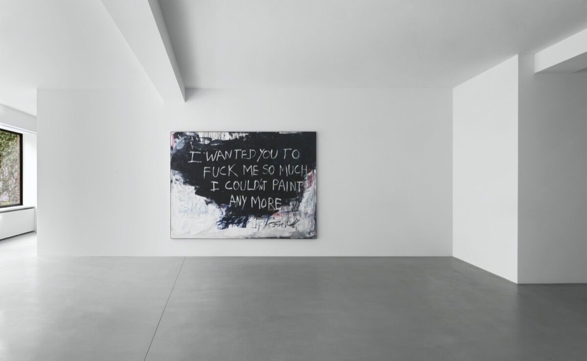 Tracey Emin, installation view of “Detail of Love,” 2020, at Xavier Hufkens. Photo by Allard Bovenberg, Amsterdam. Courtesy of the artist and Xavier Hufkens, Brussels. 