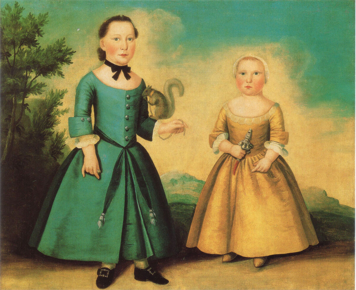 John Badger, Portrait of two children, ca. 1755. Image via Wikimedia Commons.