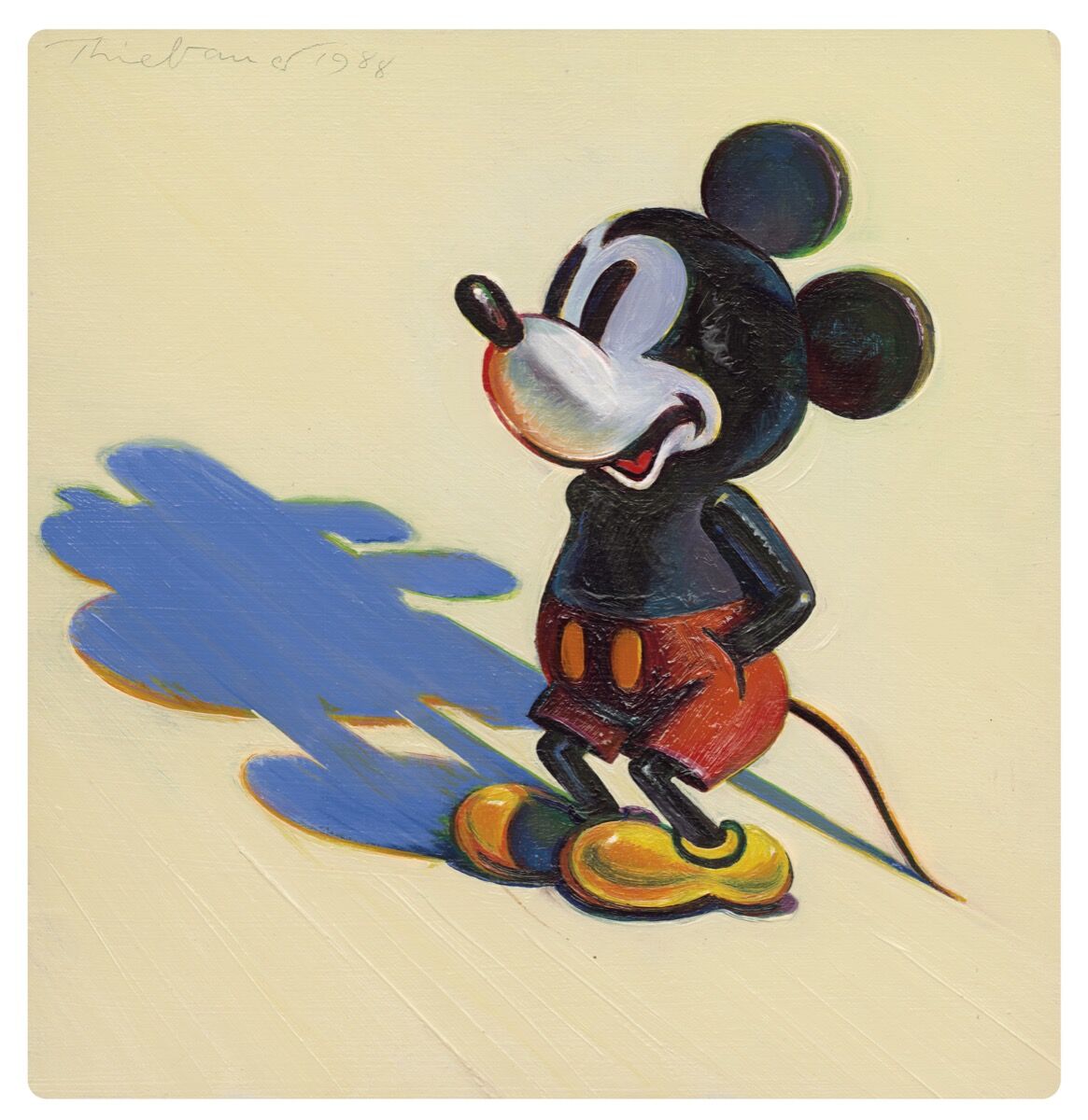 Wayne Thiebaud, Mickey Mouse , 1988. Courtesy of Christie’s.