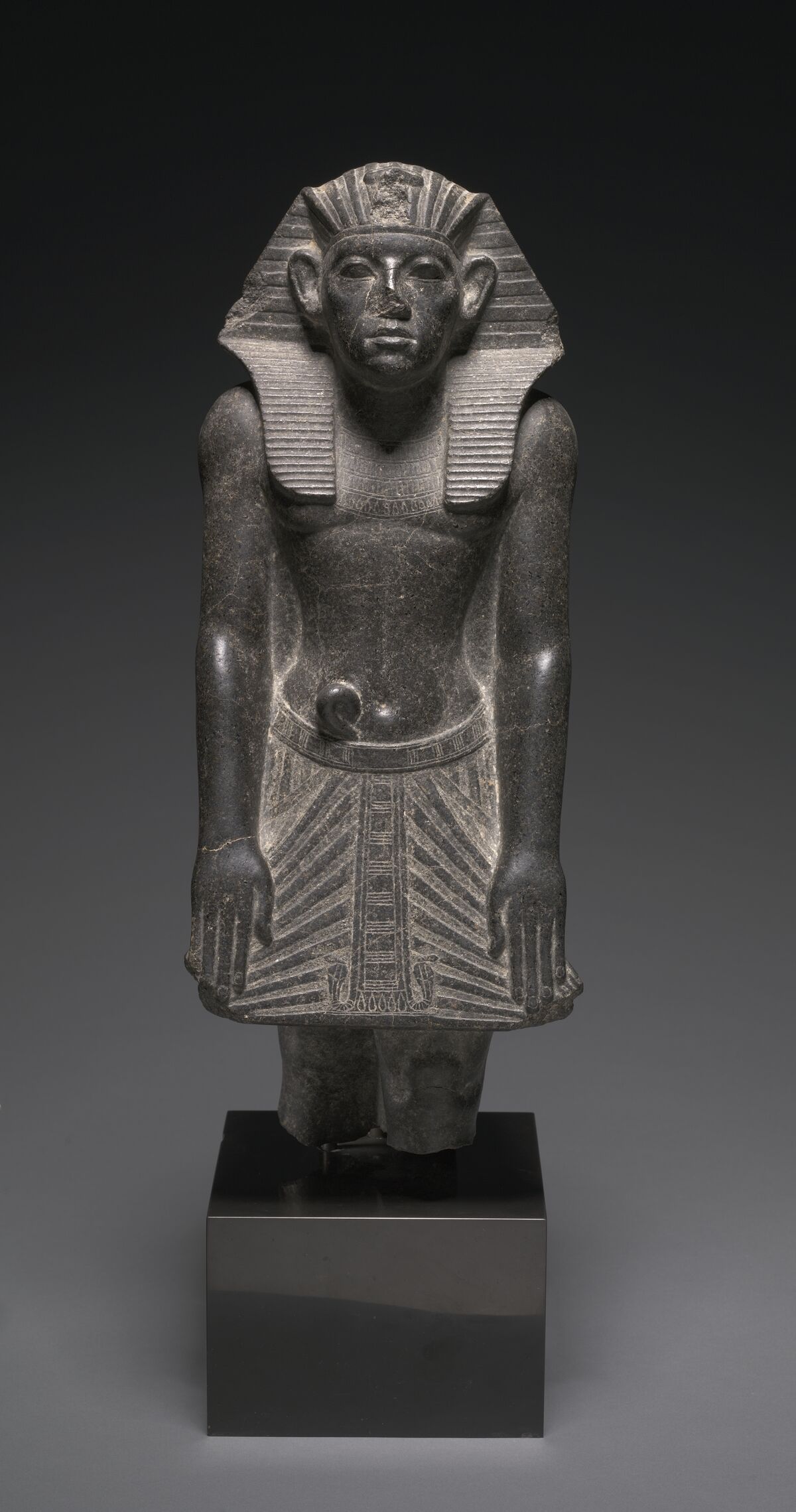 Statue of Amenemhat III, c. 1859–1814 C.C.                    Courtesy of the Cleveland Museum of Art.
