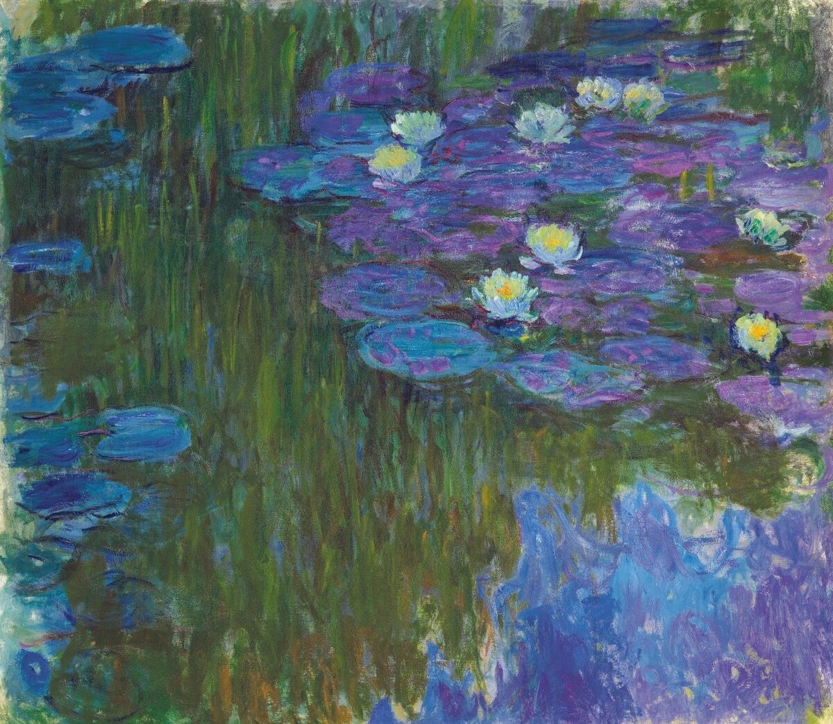 Claude Monet, Nymphéas en fleur, 1914-17. Courtesy of Christie’s.